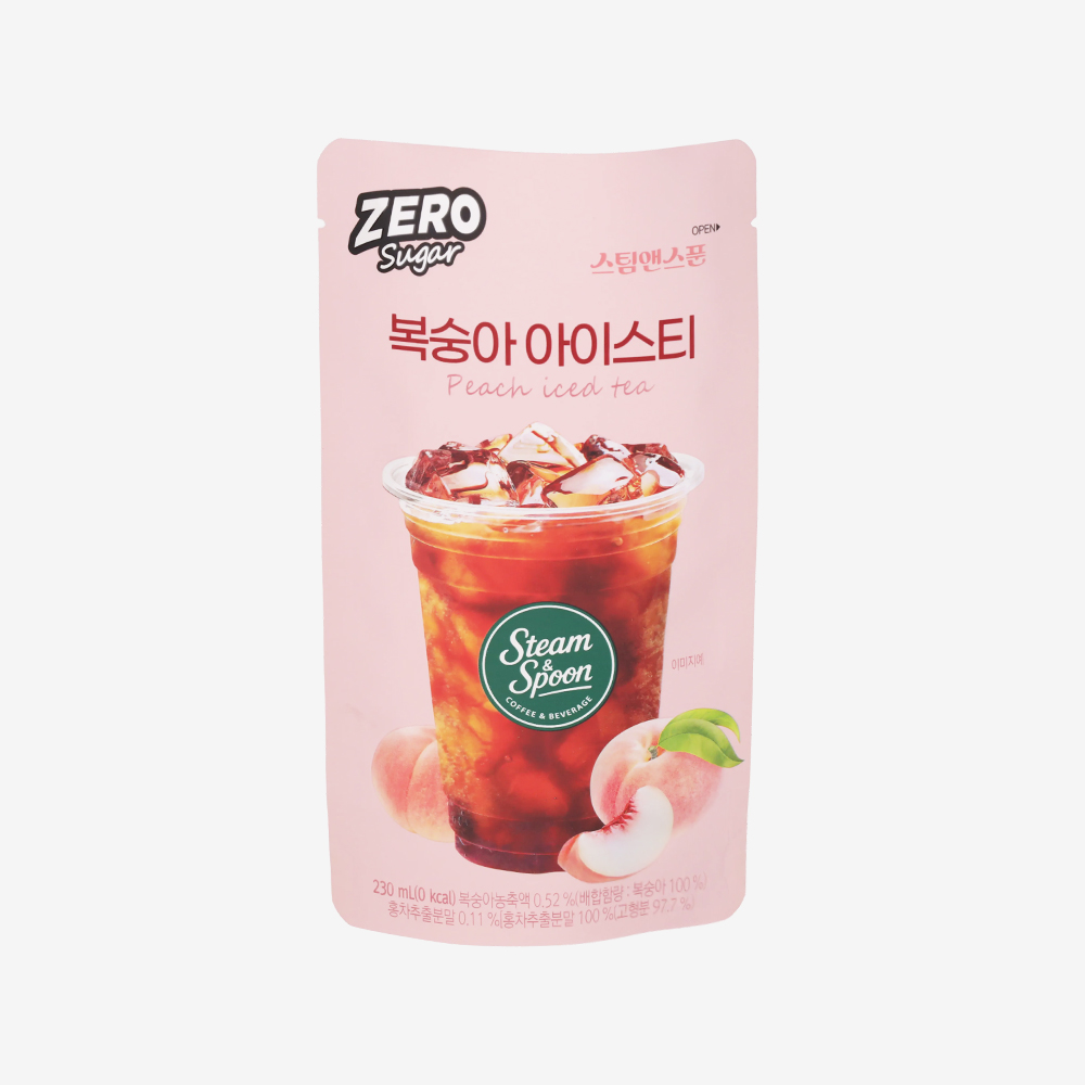 스팀앤스푼 복숭아아이스티
